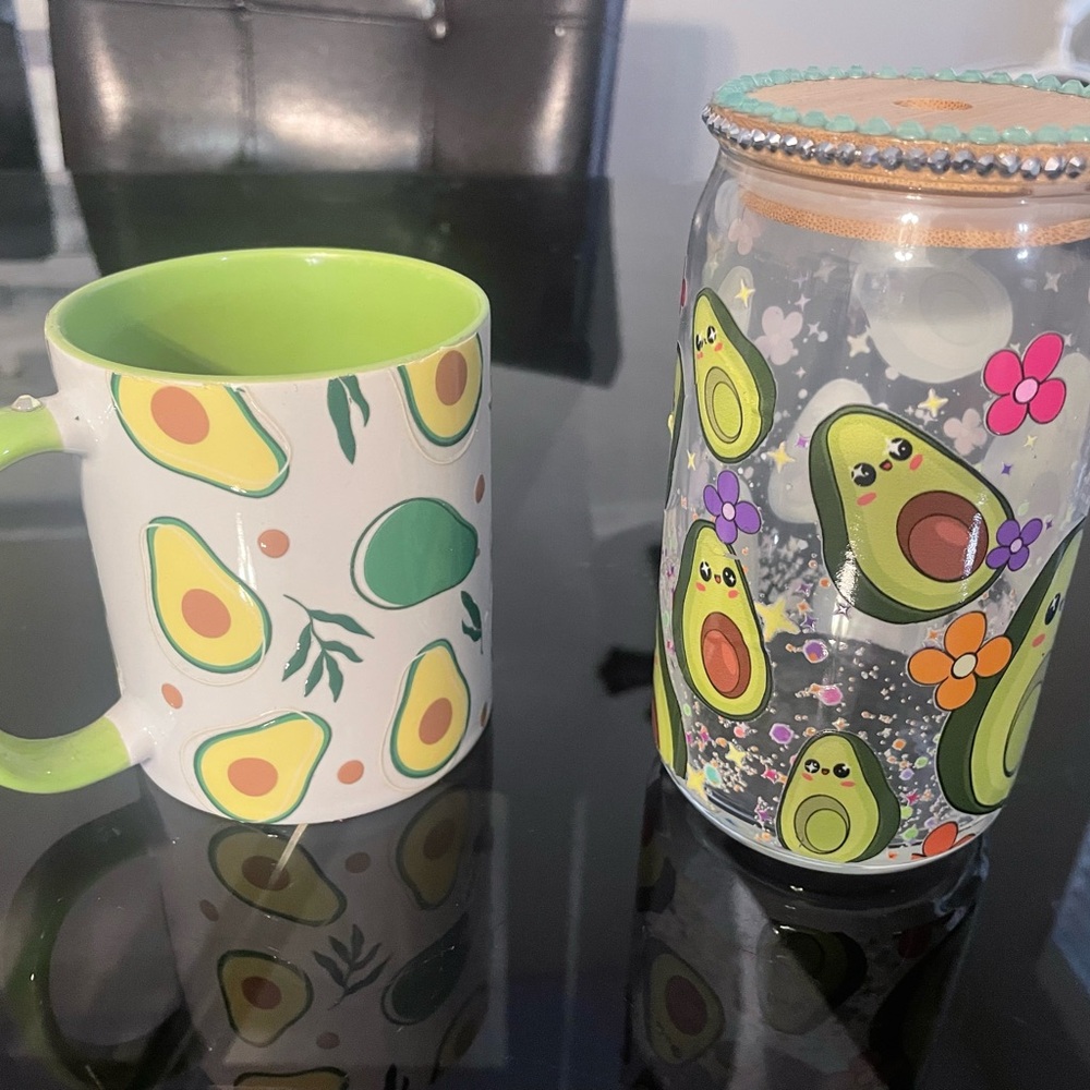 Avocado Print Mug and Jar Set
